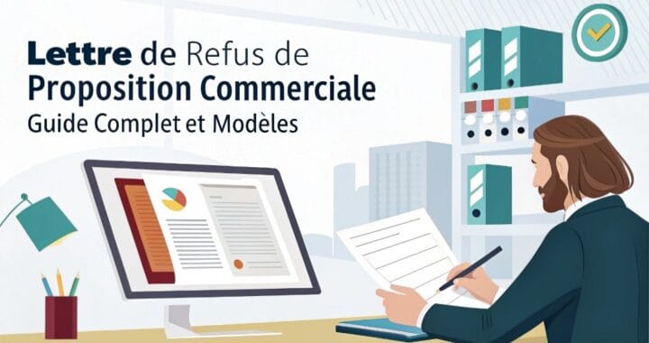 Lettre de refus de proposition commerciale : guide complet et modèles