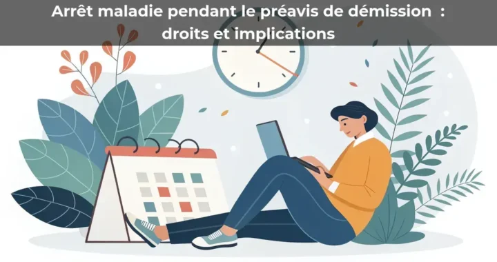 Arrêt maladie pendant le préavis de démission : droits et implications