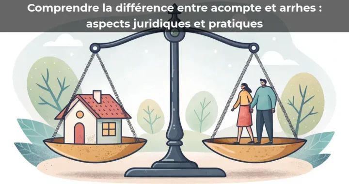 Comprendre la différence entre acompte et arrhes&nbsp;: aspects juridiques et pratiques