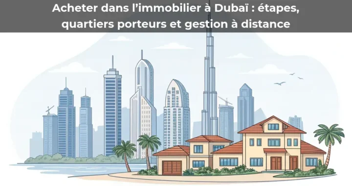 Acheter dans l’immobilier à Dubaï&nbsp;: étapes, quartiers porteurs et gestion à distance